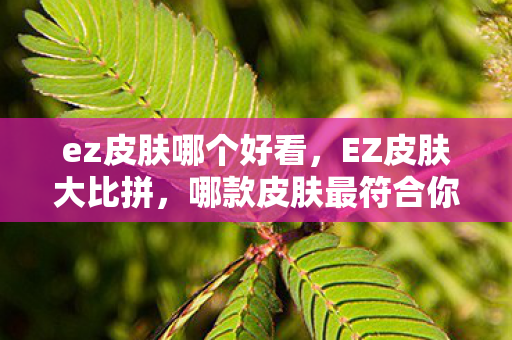 哪款皮肤最符合你的审美图片