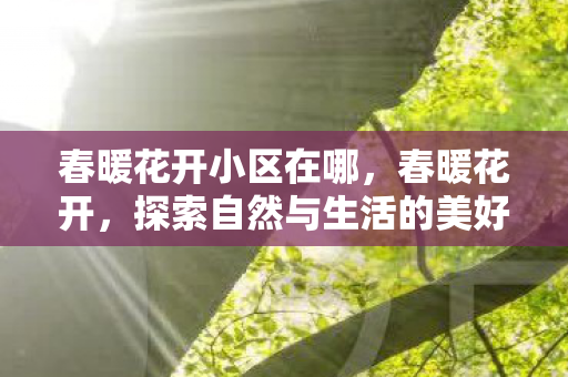 探索自然与生活的美好交汇图片