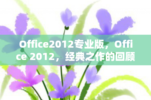 Office2012专业版图片