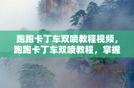 跑跑卡丁车双喷教程视频图片