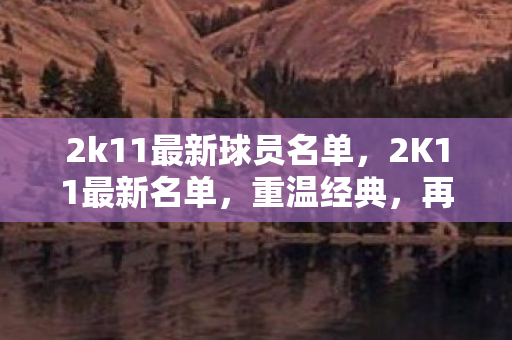 2k11最新球员名单，2K11最新名单，重温经典，再续篮球传奇