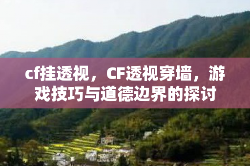 游戏技巧与道德边界的探讨图片