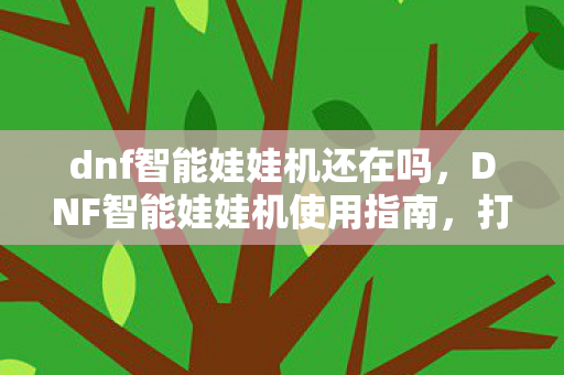 DNF智能娃娃机使用指南图片