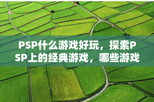 探索PSP上的经典游戏图片