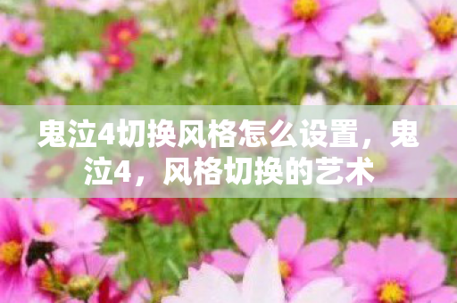 鬼泣4切换风格怎么设置图片