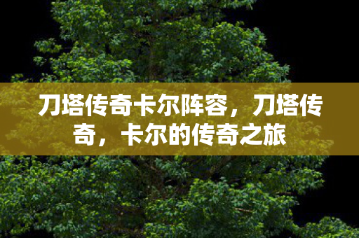 刀塔传奇卡尔阵容图片