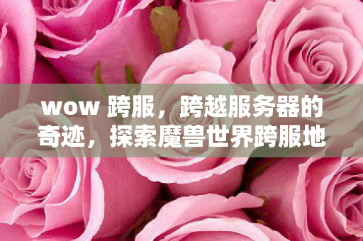 探索魔兽世界跨服地图的无限可能图片