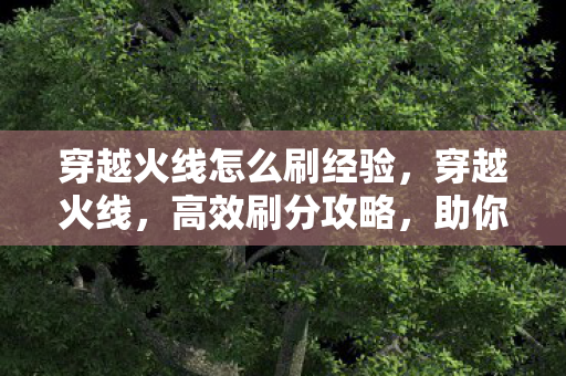 穿越火线怎么刷经验图片