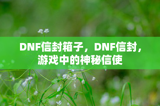 游戏中的神秘信使图片