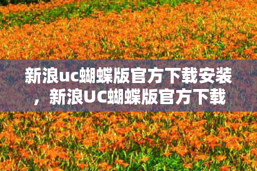 新浪uc蝴蝶版官方下载安装图片