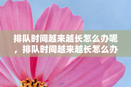 排队时间越来越长怎么办呢图片