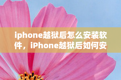 iphone越狱后怎么安装软件图片