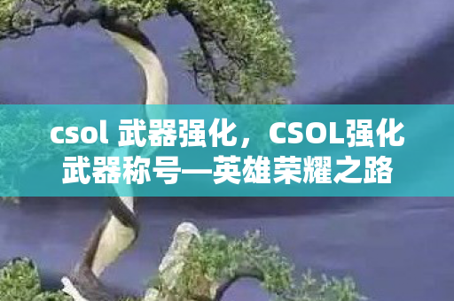 csol 武器强化，CSOL强化武器称号—英雄荣耀之路