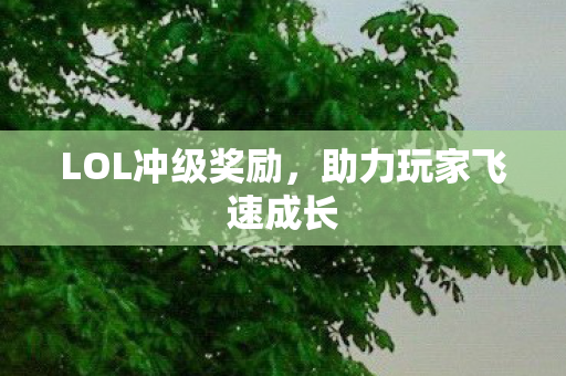 LOL冲级奖励，助力玩家飞速成长