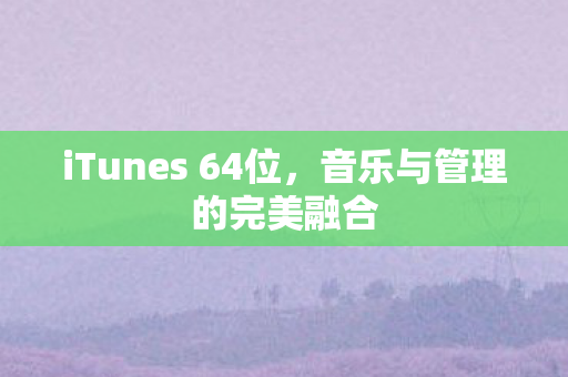 iTunes 64位图片