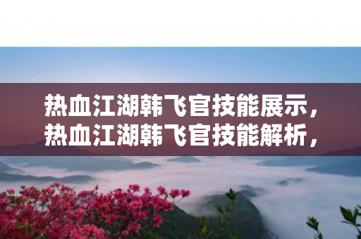 热血江湖韩飞官技能展示图片