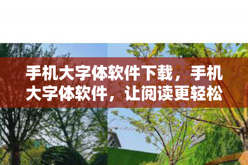 手机大字体软件下载图片