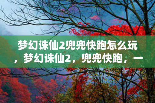 梦幻诛仙2兜兜快跑怎么玩，梦幻诛仙2，兜兜快跑，一场仙魔之间的速度与激情