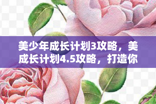 美少年成长计划3攻略图片