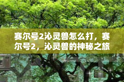 赛尔号2沁灵兽怎么打图片