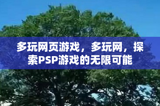 探索PSP游戏的无限可能图片