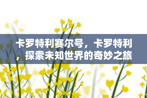 探索未知世界的奇妙之旅图片