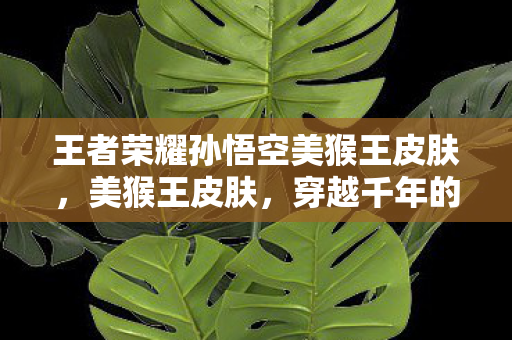 王者荣耀孙悟空美猴王皮肤图片