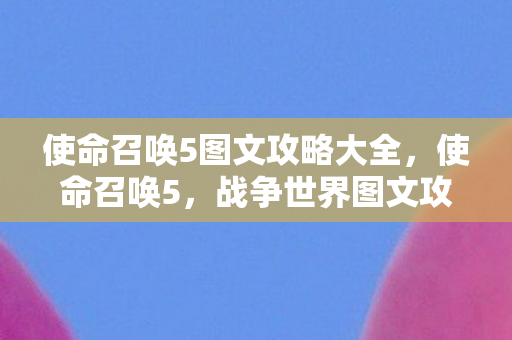 使命召唤5图文攻略大全图片