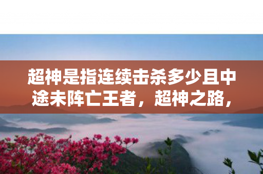 超神是指连续击杀多少且中途未阵亡王者图片