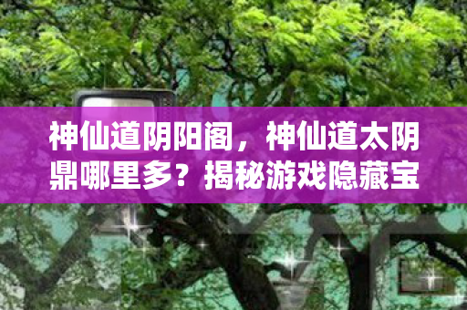 神仙道太阴鼎哪里多图片