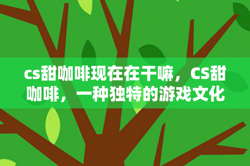 cs甜咖啡现在在干嘛，CS甜咖啡，一种独特的游戏文化体验
