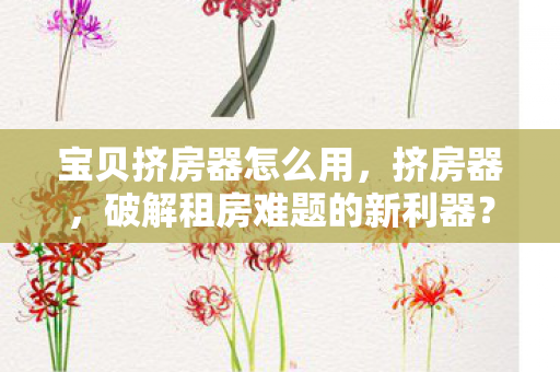 破解租房难题的新利器图片