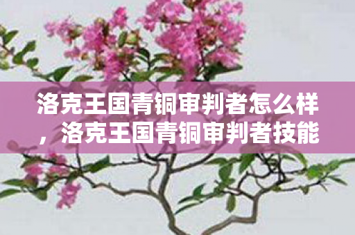 洛克王国青铜审判者技能表详解图片