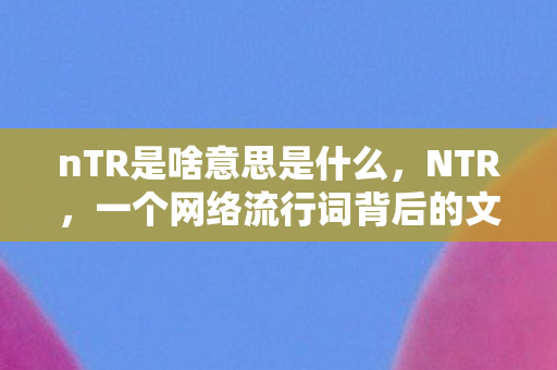 一个网络流行词背后的文化解析图片