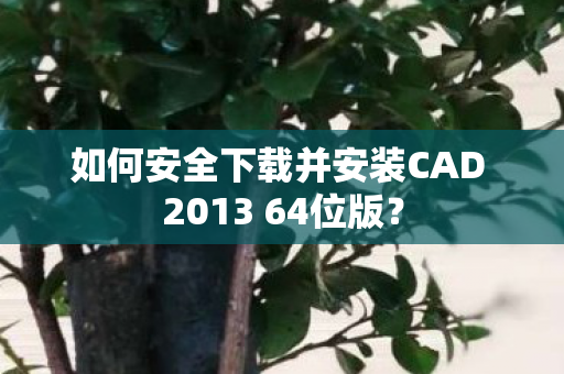 如何安全下载并安装CAD 2013 64位版图片