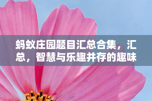 智慧与乐趣并存的趣味问答图片