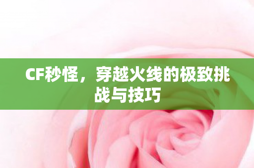 穿越火线的极致挑战与技巧图片