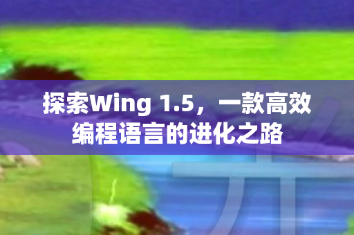 一款高效编程语言的进化之路图片