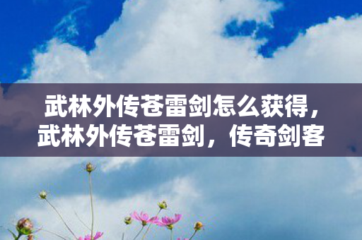 武林外传苍雷剑怎么获得图片