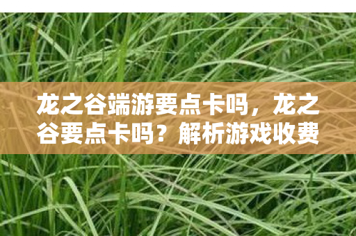 解析游戏收费模式与玩家选择图片