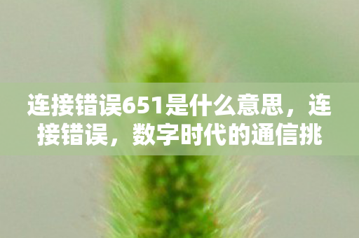 数字时代的通信挑战与解决方案图片