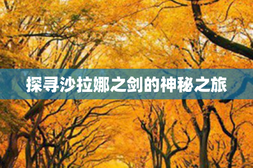 探寻沙拉娜之剑的神秘之旅