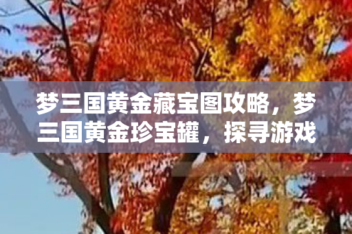 梦三国黄金藏宝图攻略，梦三国黄金珍宝罐，探寻游戏中的宝藏与策略