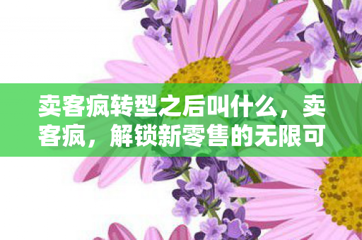 卖客疯转型之后叫什么图片