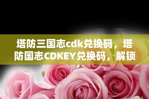 塔防国志CDKEY兑换码图片