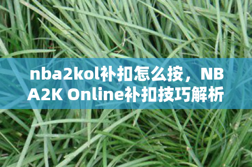 NBA2K Online补扣技巧解析图片