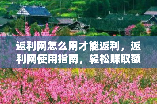 返利网怎么用才能返利图片