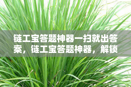 链工宝答题神器一扫就出答案图片