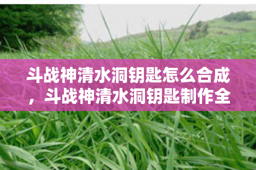 斗战神清水洞钥匙制作全攻略图片