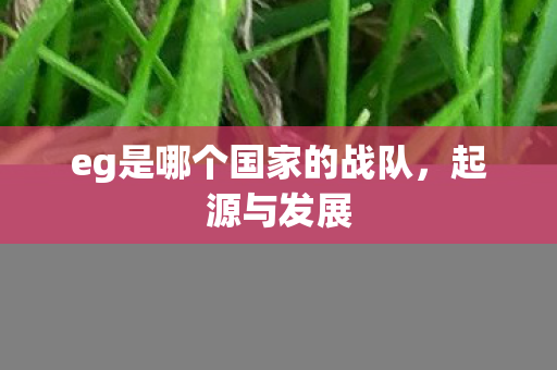 eg是哪个国家的战队图片